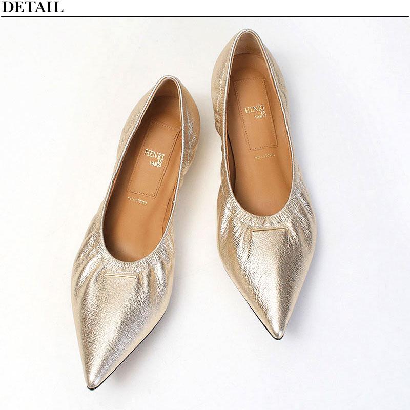 HENRI EN VARGO / ALYSSA フラットパンプス BEIGE，(ベイジ)の【一部店舗限定】HENRI EN VARGO / ALYSSA