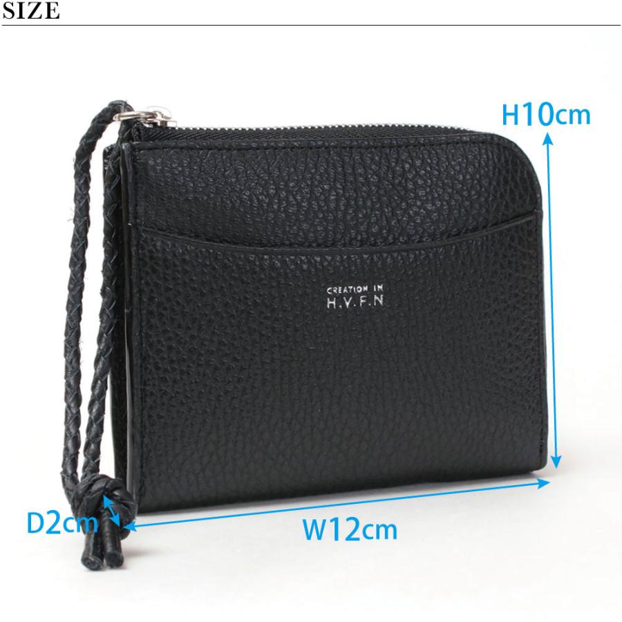 H.V.F.N 財布 L字ファスナー コンパクトウォレット NOAH