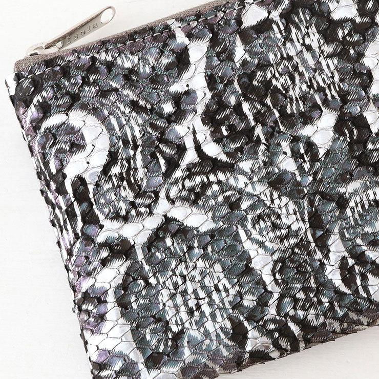 isola アイソラ 財布 レディース ミニ財布 コンパクト パイソン 蛇革 シナイパイソン L字ファスナー中 13903 パイソン コンパクト 蛇革