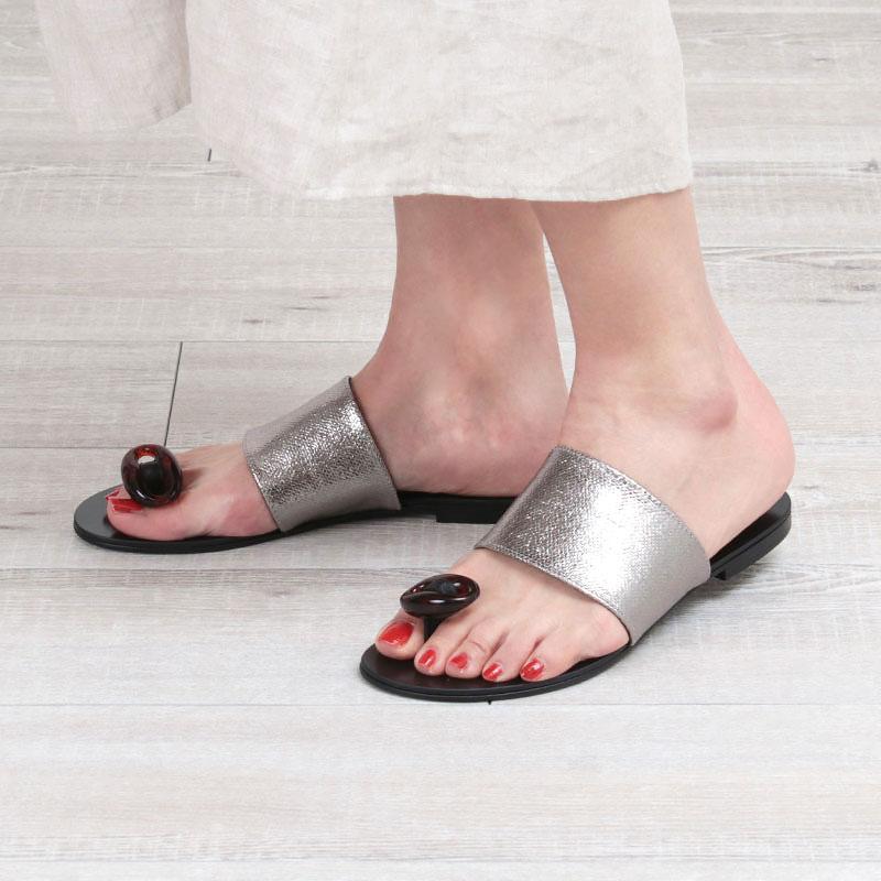LAOCOONTE（ラオコンテ） サンダル レディース 夏 サンダル フラット
