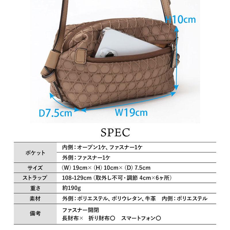 最終値下げ！新品未使用！ラクーオショルダーバッグ LAQUOH（ラクーオ） ショルダーバッグ ラク―オ ナノショルダー かごめ