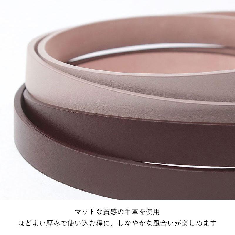 LEFIJE（レフィエ） ベルト レディース 細め 小さめバックル LEFIJE