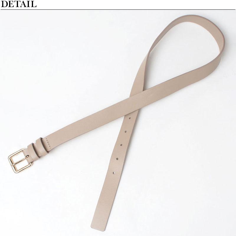 LEFIJE ビッグ バックル ベルト　ベージュ イタリア製 LEFIJE ビッグ バックル ベルト ベージュ イタリア製 レディース