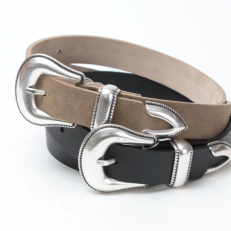 〈新品未使用〉LEFIJE(レフィエ) イタリア製 シルバー ベルト LEFIJE（レフィエ） ベルト レディース シルバーバックル LEFIJE