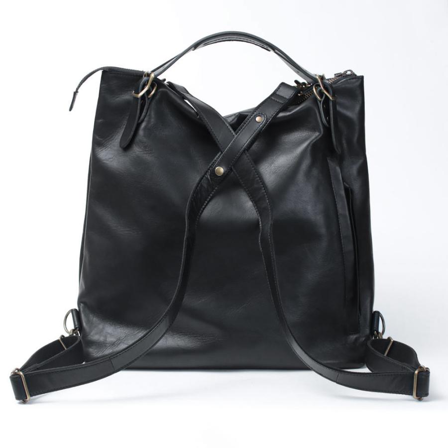 LESS レス 馬革 トートリュック 3WAY Lサイズ ブラック Less