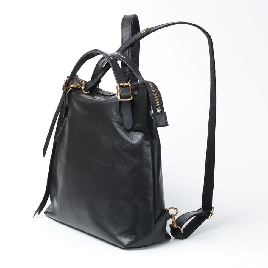 LESS レス 馬革 トートリュック 3WAY Sサイズ ブラック Less design