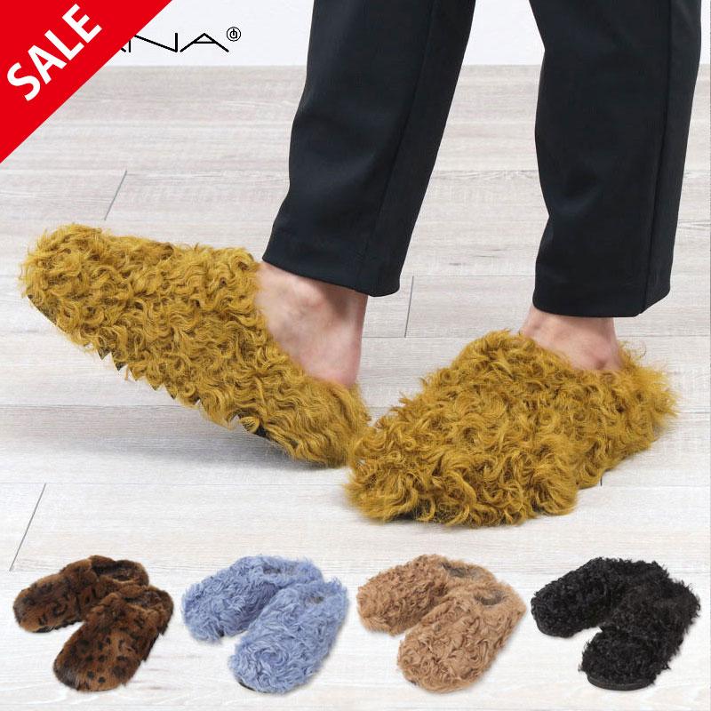 MANA ファーサボ マナ ふわふわサンダル 535023 SALE 30%OFF