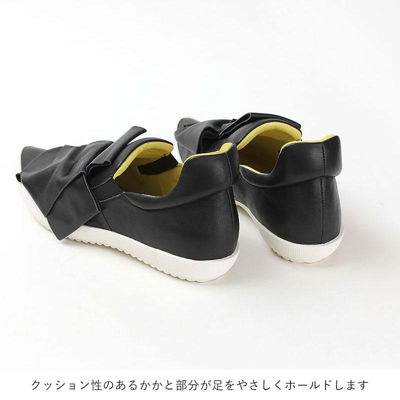 MANA（マナ） スニーカー レディース お洒落 リボンスニーカー 586040