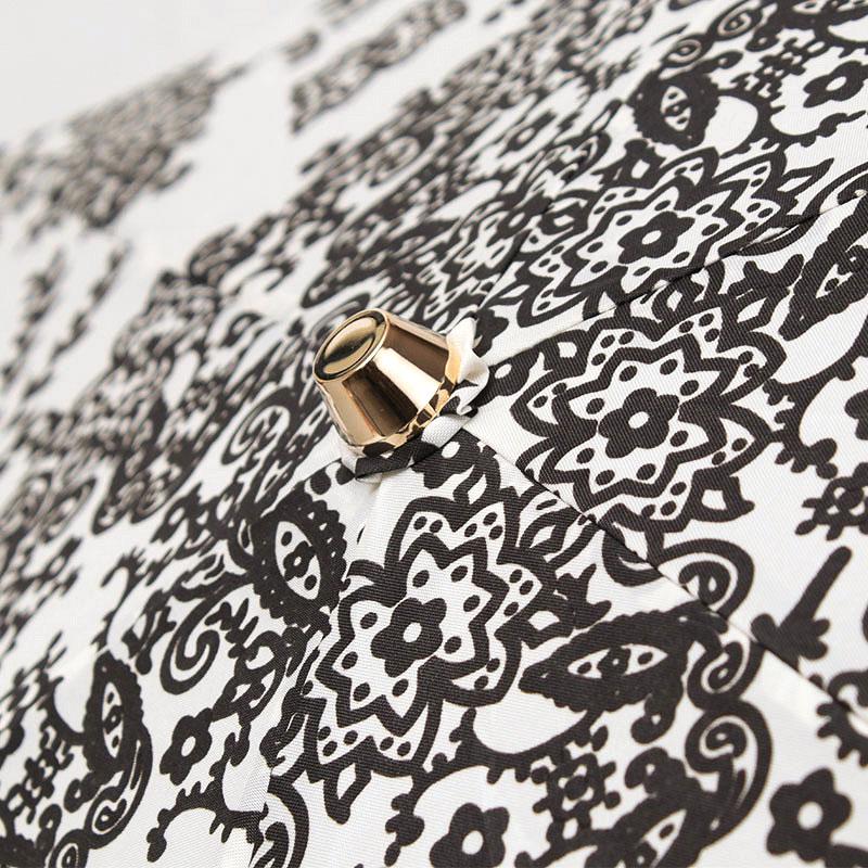 【美品】MANIPURI マニプリ 晴雨兼用　折り畳み傘 タッセル柄 ネイビー manipuri マニプリ 軽量 折りたたみ傘 晴雨兼用 ポーチ付き