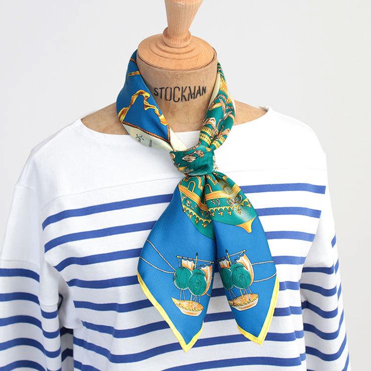 有名な高級ブランド 【新品・未使用】manipuri☆スカーフ 65cm バンダナ/スカーフ ジバンシー GIVENCHY G柄 スカーフ シルク100% ストール バンダナ