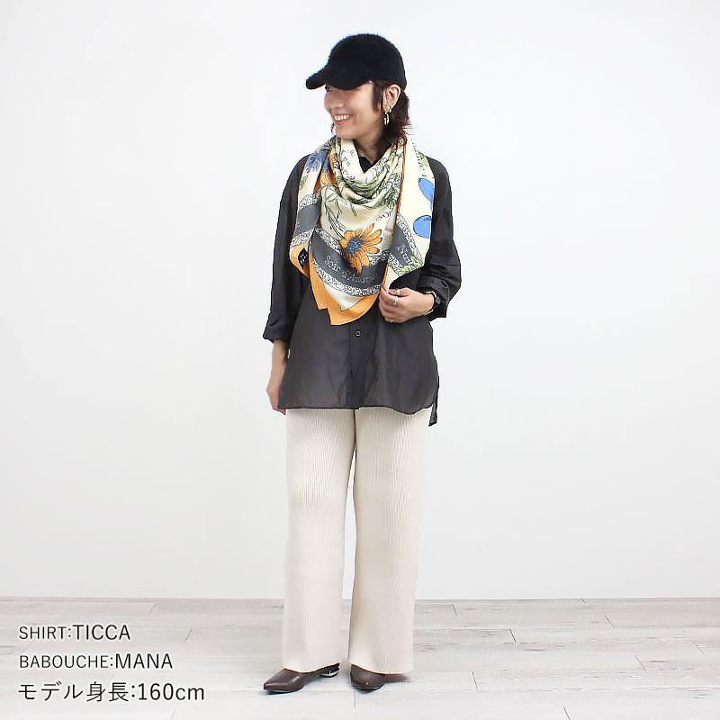 manipuri（マニプリ） ストール ウールシルクストール 120x120 秋冬