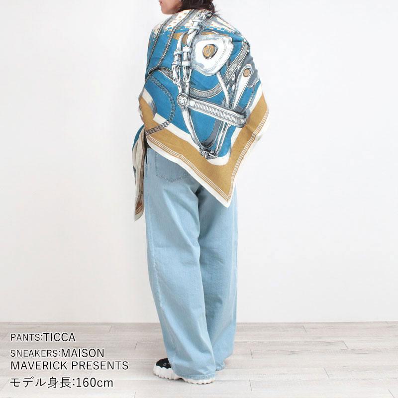 manipuri ストール マニプリ ウールシルクストール 120x120 冬 暖かい