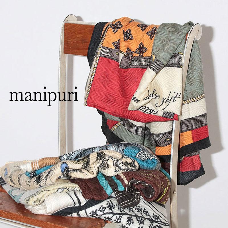 manipuri ストール マニプリ ウールシルクストール 120x120 冬 暖かい