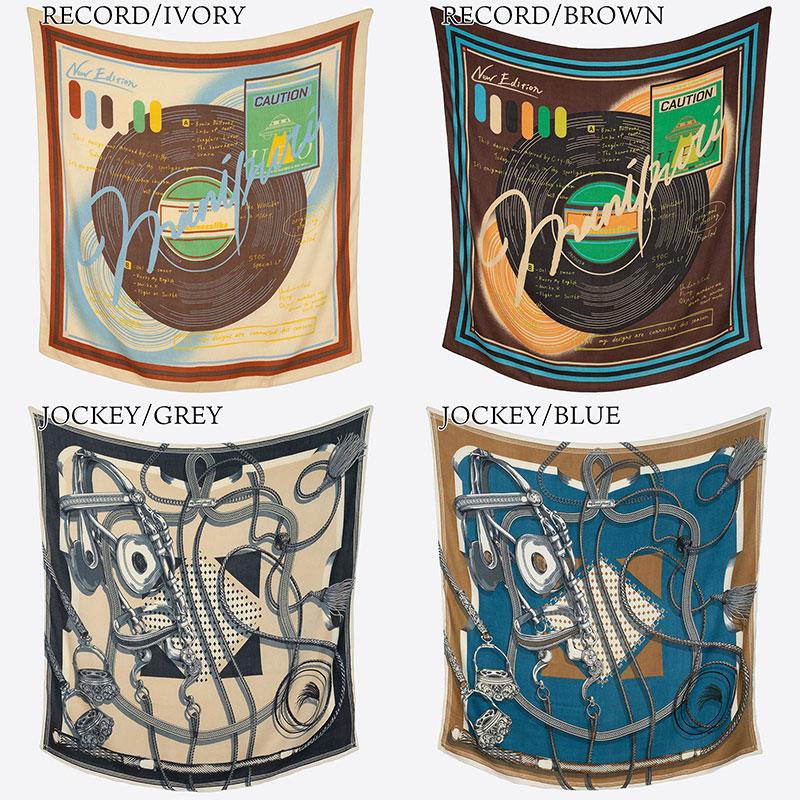 manipuri マニプリ　大判　シルク混　ストール　巻物　クリーニング済み manipuri（マニプリ） ストール ウールシルクストール 120x120 冬