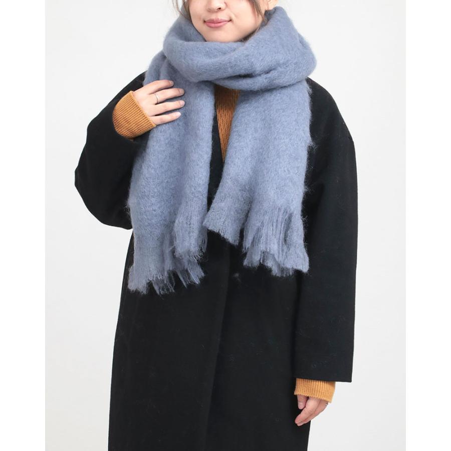 MANTAS EZCARAY モヘアマフラー 無地 SCARF MOHAIR マンタス MANTAS EZCARAY モヘアマフラー 無地 SCARF MOHAIR マンタス