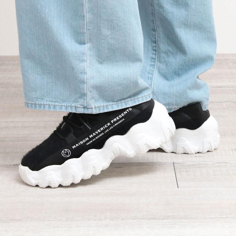 未使用品MAISON MAVERICK PRESENTS MID スニーカー MAISON MAVERICK PRESENTS（メゾンマーベリックプレゼンツ
