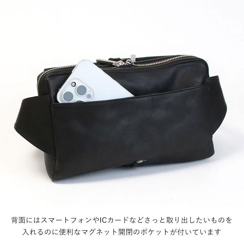 新品未使用★MUL エムユーエル　ラウンド　ボディバッグ★ レア　ブラック ボディバッグ メンズ エムユーエル MUL レザー MUL-013 即納