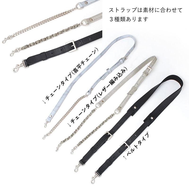 M.U.L. 2wayドロップショルダー 新品未使用 洗い加工 ゴールドライン ショルダーバッグ エムユーエル MUL レザーストラップ チェーン