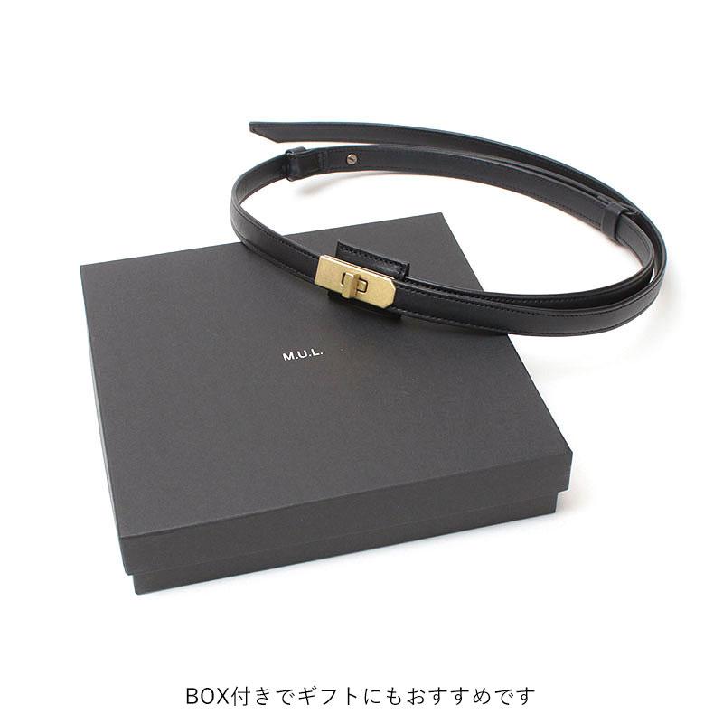 ベルト M.U.L. エムユーエル M-071 ブラックxマットゴールド