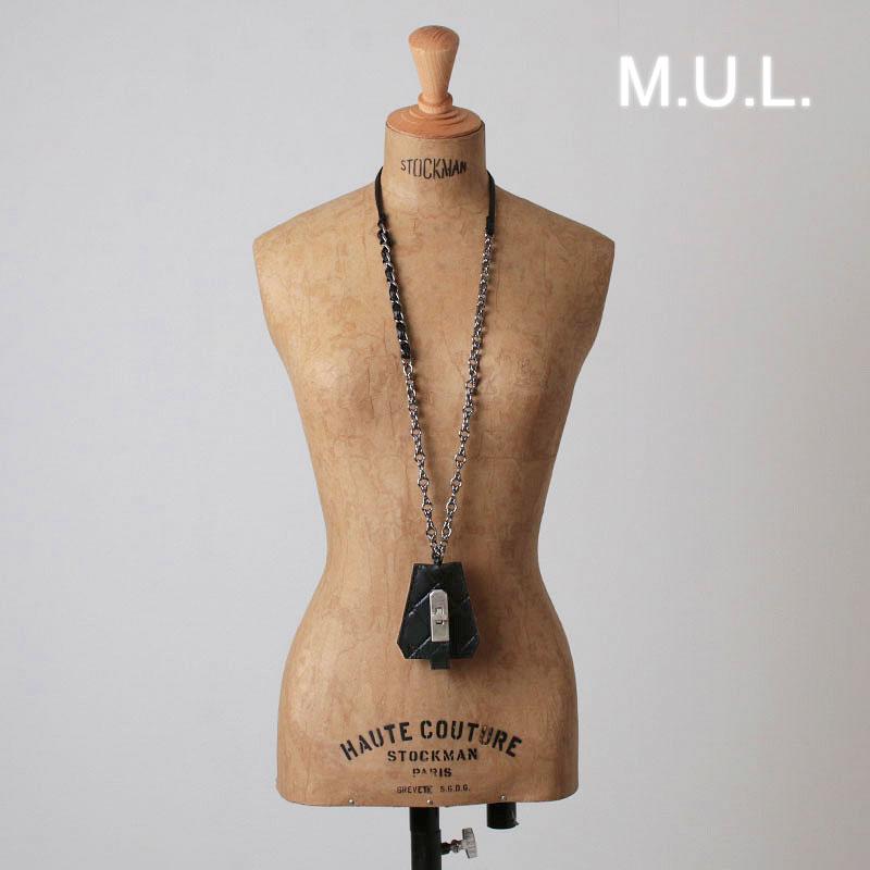 エムユーエル MUL レザーチャームネックレス 本革 M-097/114