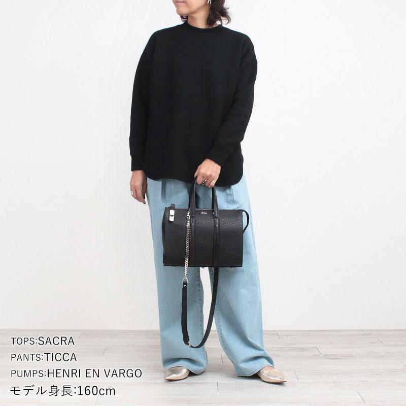 M.U.L. エムユーエル BOSTON BAG S チェーンショルダー BLACK