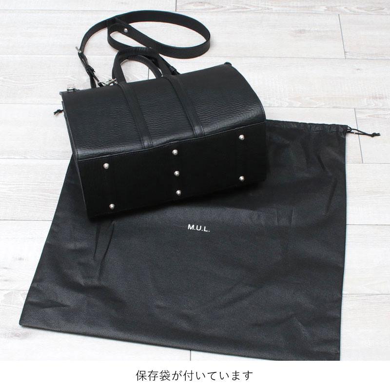 ボストンバッグ メンズ M.U.L. エムユーエル BOSTON BAG M MUL-111 2WAY 本革 日本製 正規品 A4対応 即納 クーポン対象外の画像