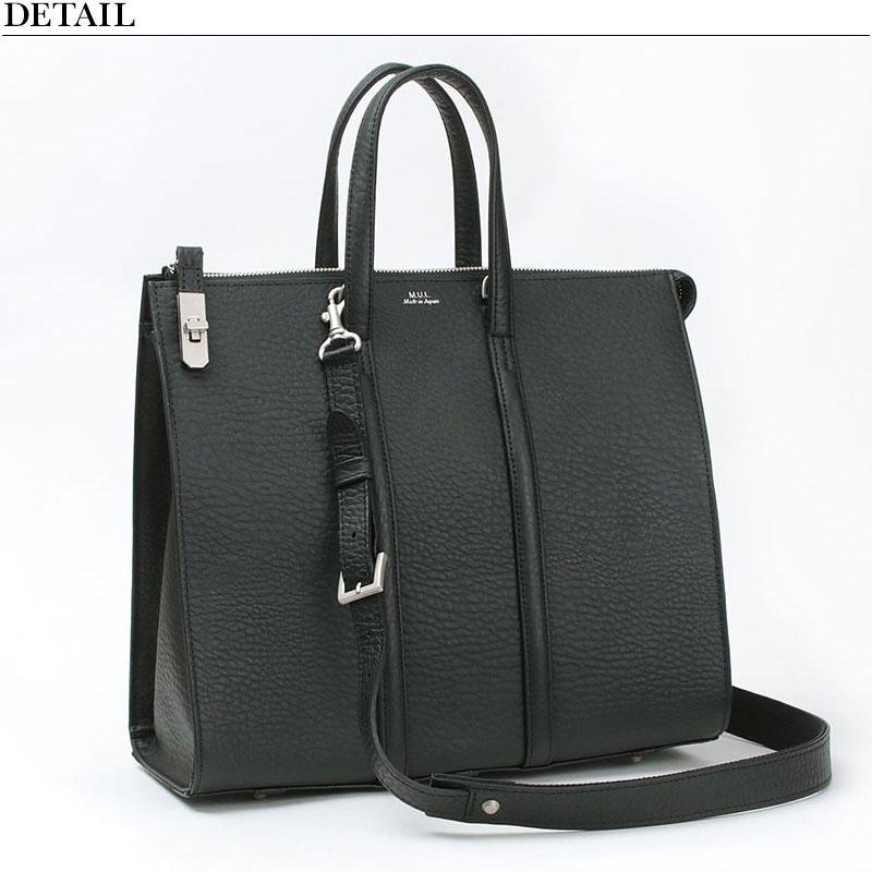 ボストンバッグ メンズ M.U.L. エムユーエル BOSTON BAG M MUL-111 2WAY 本革 日本製 正規品 A4対応 即納 クーポン対象外の画像