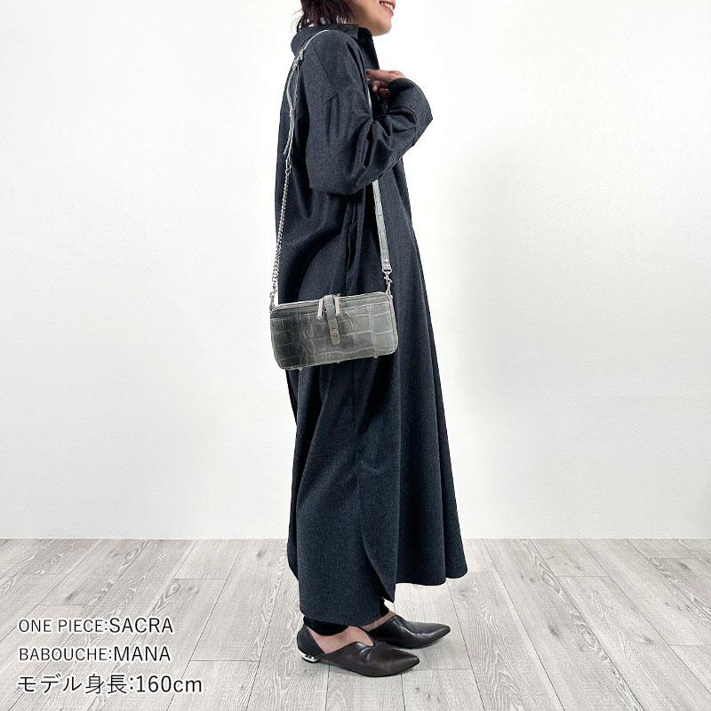 財布 ショルダー付き MUL 即納 BOX WALLETショルダー クロコダイル型