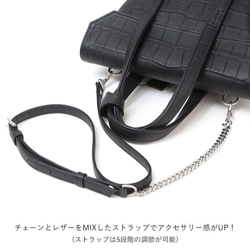 トートバッグ エムユーエル M.U.L. スクエアフラップトートS チェーン