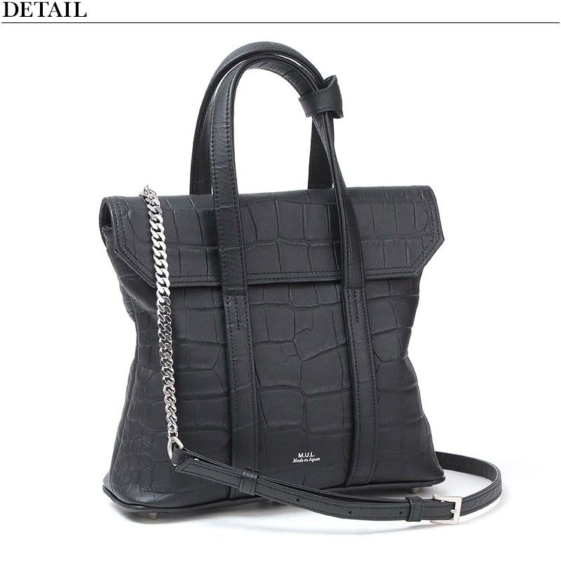 トートバッグ エムユーエル M.U.L. スクエアフラップトートS チェーン