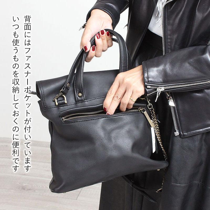 トートバッグ エムユーエル M.U.L. スクエアフラップトートS チェーン