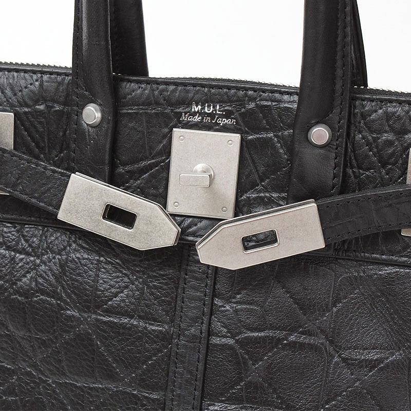 ショルダーバッグ エムユーエル MUL ヘルメットバッグ Sサイズ STUDシリーズ MUL-150 新作 姫路レザー 本革 日本製 正規品 動画あり ブラック 人気 即納 限定の画像