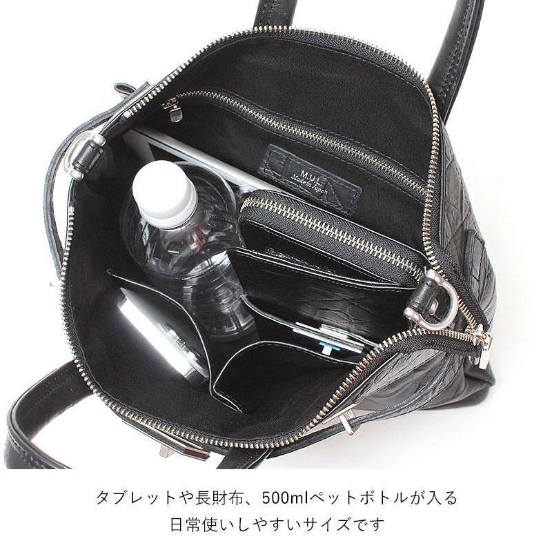 ショルダーバッグ エムユーエル MUL ヘルメットバッグ Sサイズ STUDシリーズ MUL-150 新作 姫路レザー 本革 日本製 正規品 動画あり ブラック 人気 即納 限定の画像