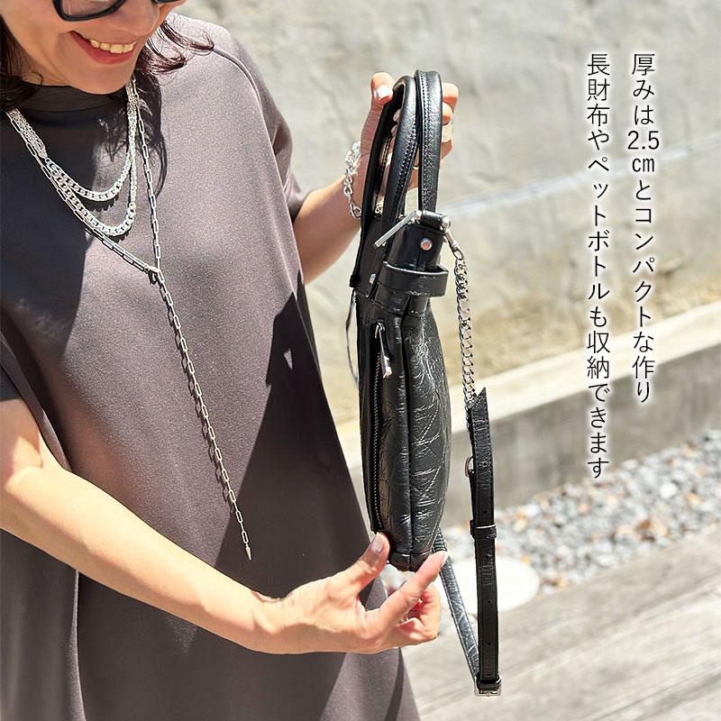 ショルダーバッグ エムユーエル MUL ヘルメットバッグ Sサイズ STUDシリーズ MUL-150 新作 姫路レザー 本革 日本製 正規品 動画あり ブラック 人気 即納 限定の画像