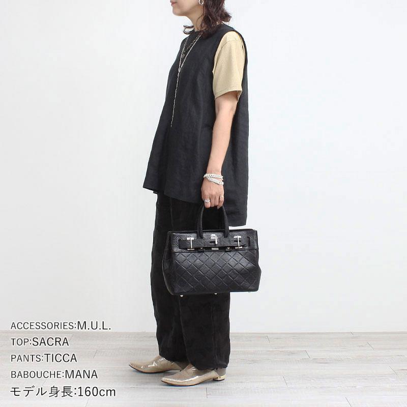 トートバッグ M.U.L. エムユーエル トートS STUDシリーズ MUL-128 新作 タブレットサイズ 本革 姫路レザー ダブルエンボス 日本製 正規品 |  | 03