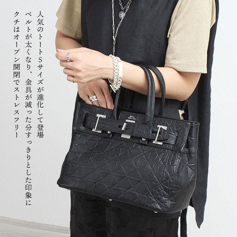 トートバッグ M.U.L. エムユーエル トートS STUDシリーズ MUL-128 新作 タブレットサイズ 本革 姫路レザー ダブルエンボス 日本製 正規品 |  | 04