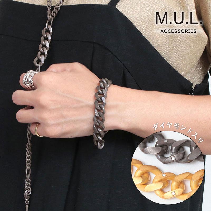M.U.L. モチーフ マンテルブレスレット M.U.L. ダイヤモンド マンテル Cチェーンブレス MULA-035S 1st