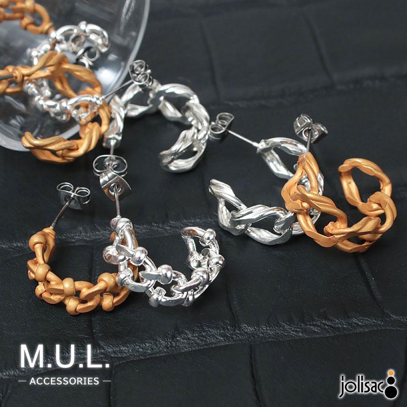 ピアス M.U.L. エムユーエル チェーンモチーフ V2/G MULA-050/057