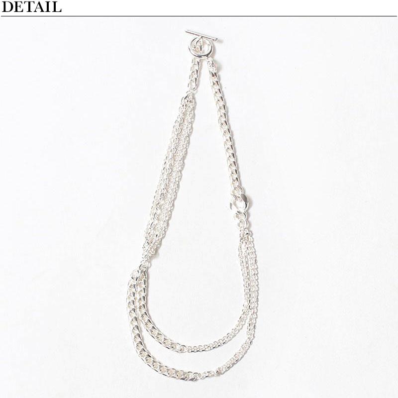 ネックレス M.U.L. エムユーエル MIXチェーンマンテルネックレス 45cm