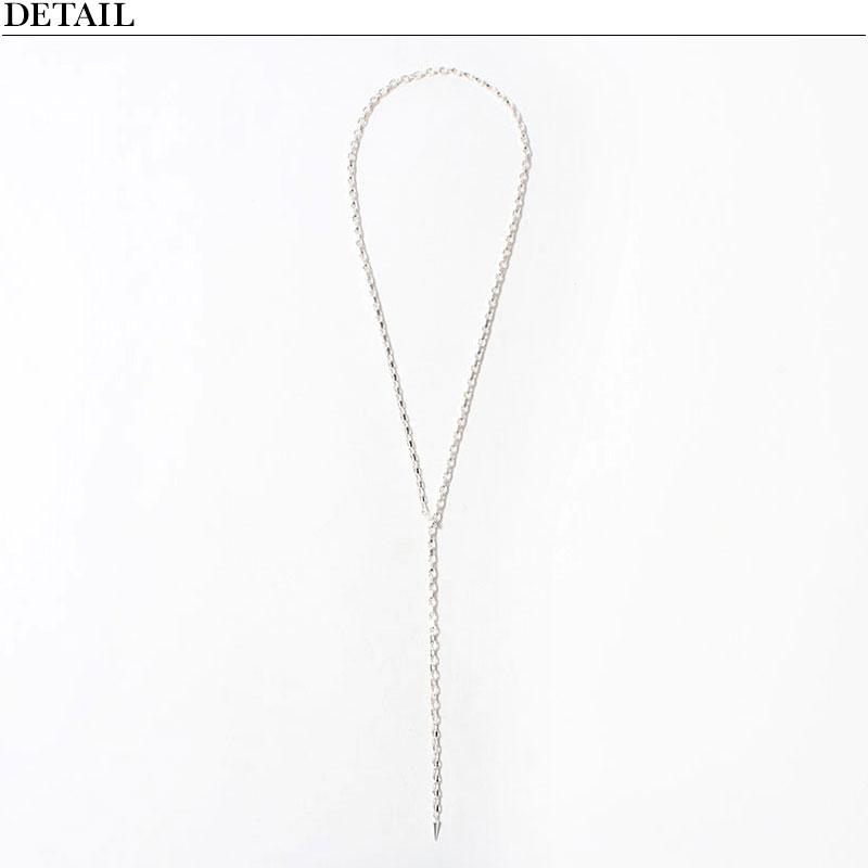 ネックレス M.U.L. エムユーエル Mチェーンラリエット MULA-098 新品 再入荷なし 重ね着け 正規品 日本製 MADE IN JAPAN アクセサリー メンズ レディースの画像