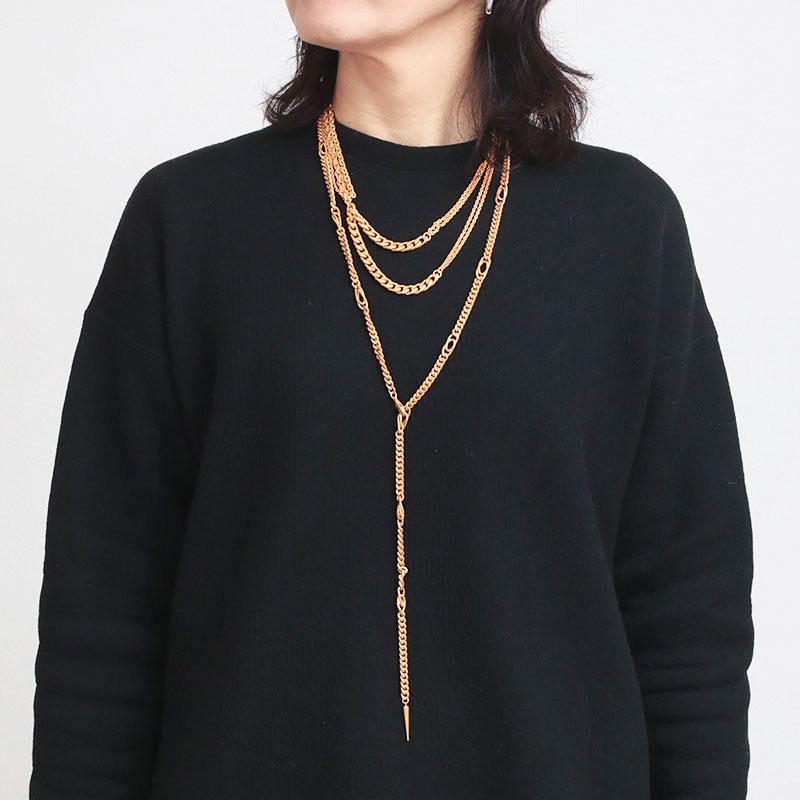 ネックレス M.U.L. エムユーエル Tチェーンラリエット MULA-107 新品