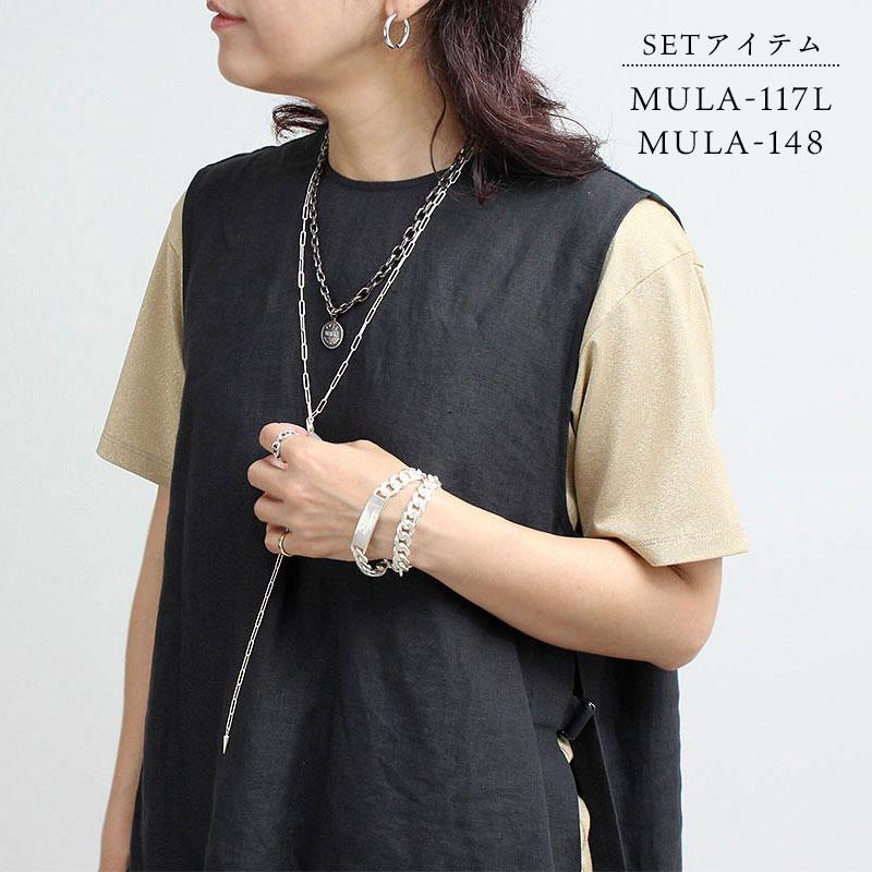 mul・ネックレス48cm アシンメトリー MULA-166 ネックレス 48cm M.U.L. コインネックレス アシンメトリー MULA-166