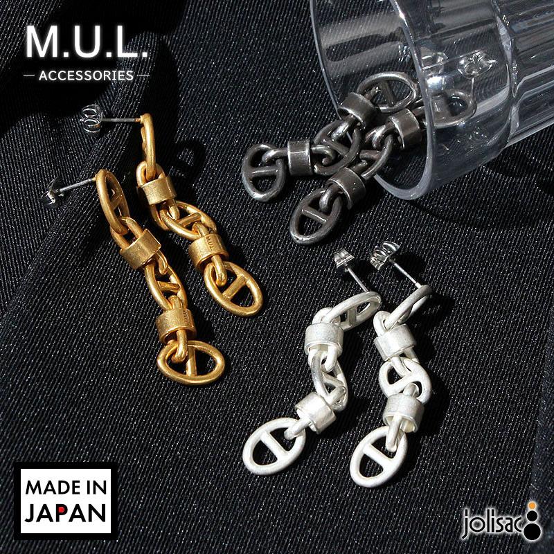 ピアス M.U.L. エムユーエル アクセサリー チェーンピアス MULA-203