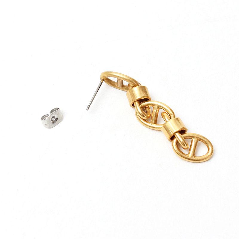 【本日限定価格】M.U.L♥新品未使用 ピアス MULA175 マットゴールド ピアス M.U.L. エムユーエル アクセサリー チェーンピアス MULA-203