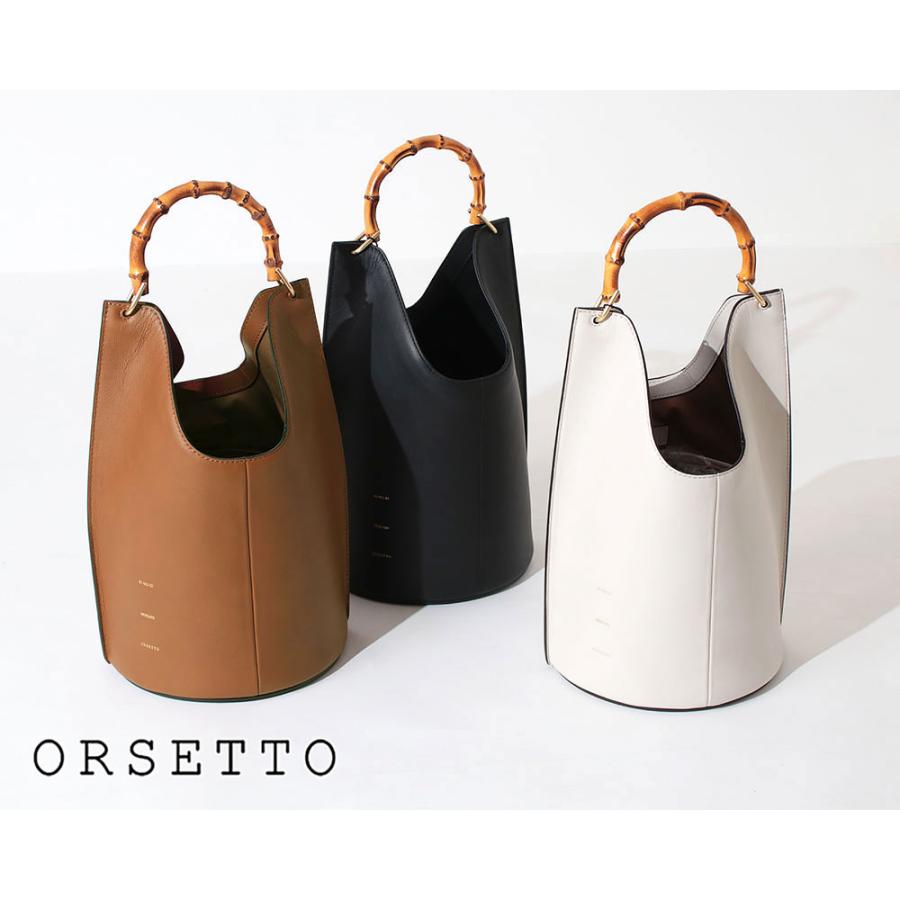 ORSETTO オルセット バッグ バンブーハンドル MERCATO 01-063-12