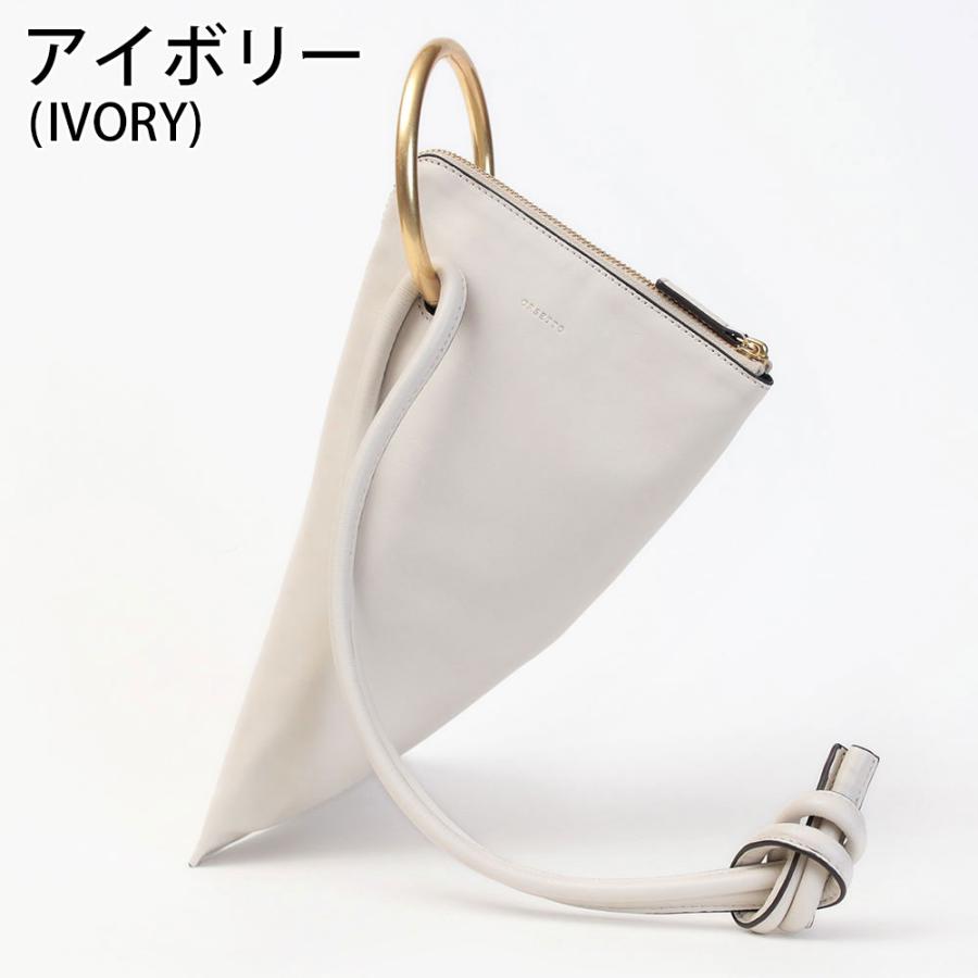 DIESEL レザーリングハンドルバッグ メンズ レザー ドローストリング ミニバッグ CLOU-D