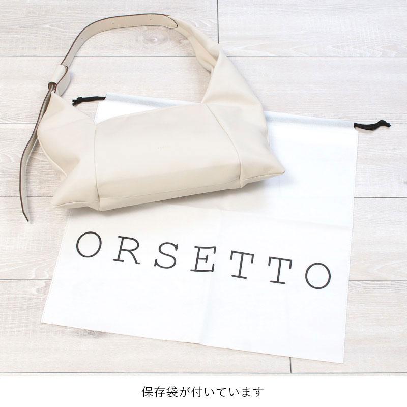 【美品】  ORSETTO / オルセット | MOUSSE レザーショルダー バッグ  保存袋有 | F | ホワイト | レディース 美品】 ORSETTO / オルセット | MOUSSE レザーショルダー バッグ 保存