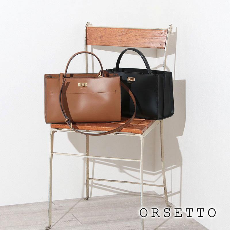 ORSETTO トートバッグ レザー オルセット 2WAY 本革トート 肩掛け可