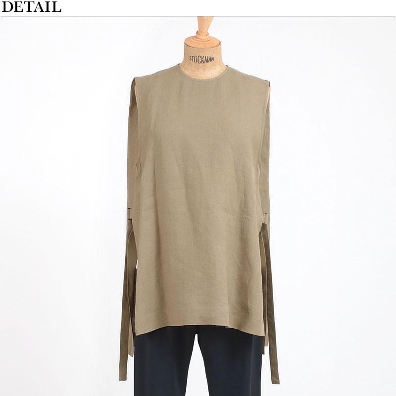 SACRA リネントップス SACRA（サクラ） トップス SUPERIOR ベルギーリネン ノースリーブ