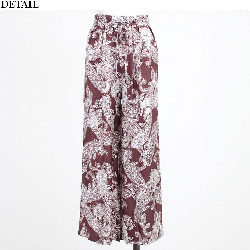SACRA（サクラ） パンツ OVERLAP PAISLEY PANTS 125206113 正規品